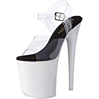 Los mejores  - Pleaser FLAMINGO-808UV Clr-Neon Wht UK